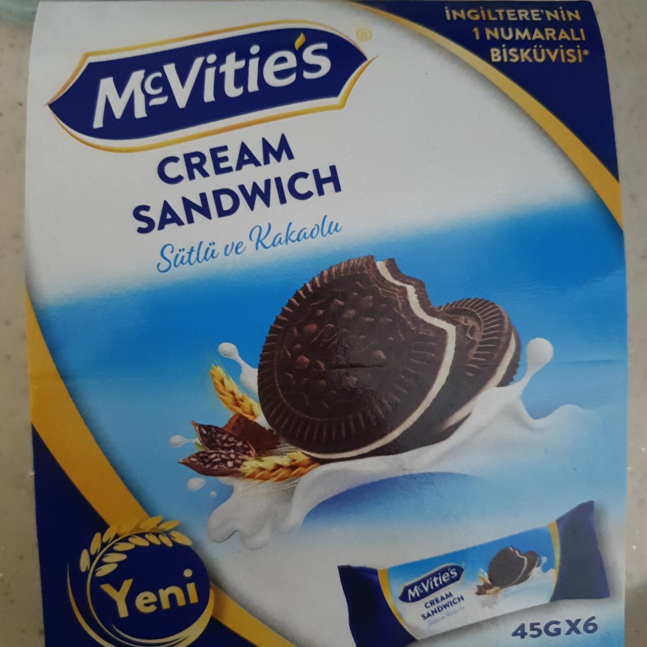 Фото - Печенье сэндвич cream sandwich Mc-Vities