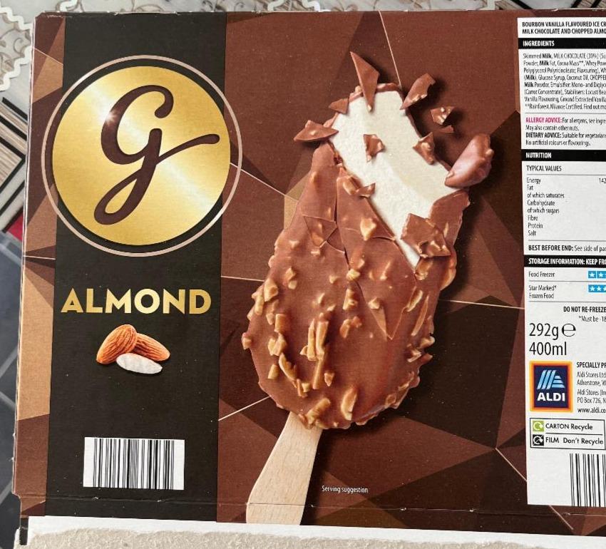 Фото - Мороженое Vanilla & Almond Ice Cream Gianni's