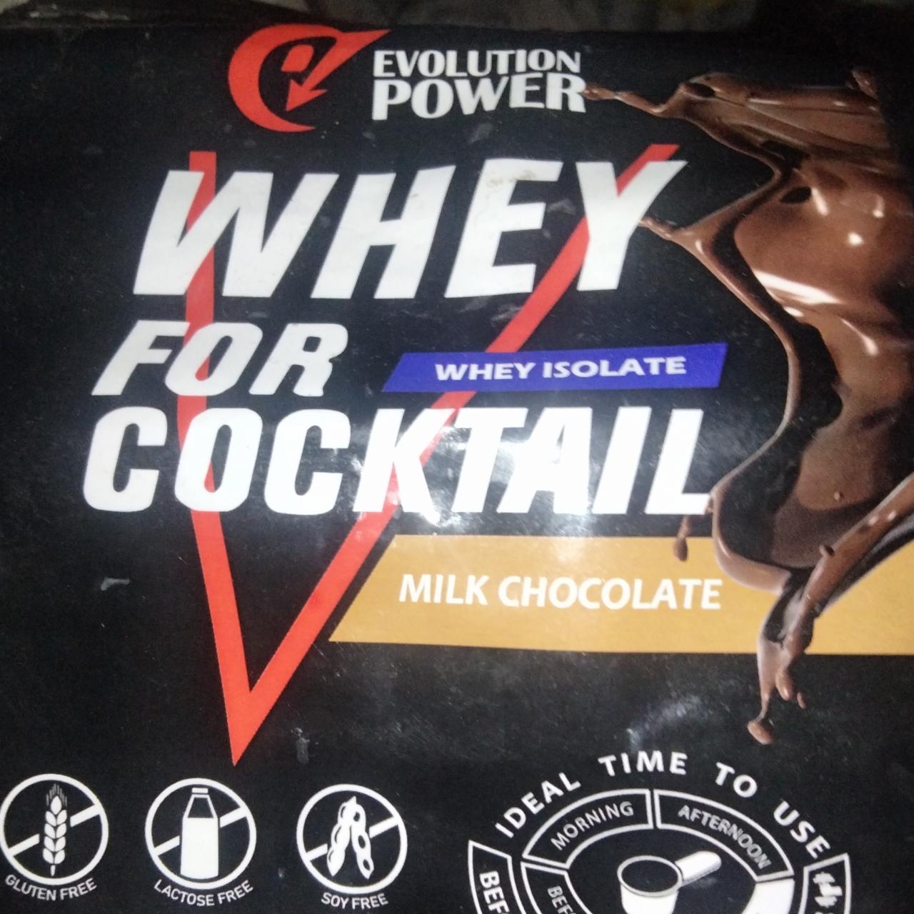 Фото - Whey for whey isolate cocktail milk chocolate Evolution power
