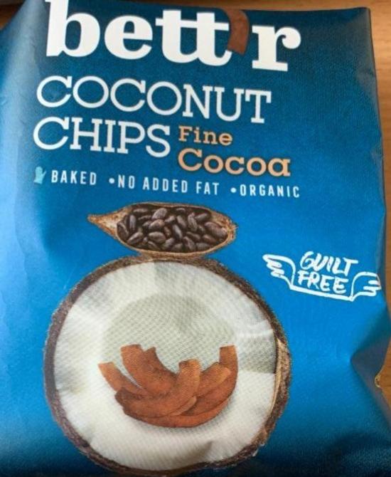 Фото - Кокосовые чипсы с какао Bett'r