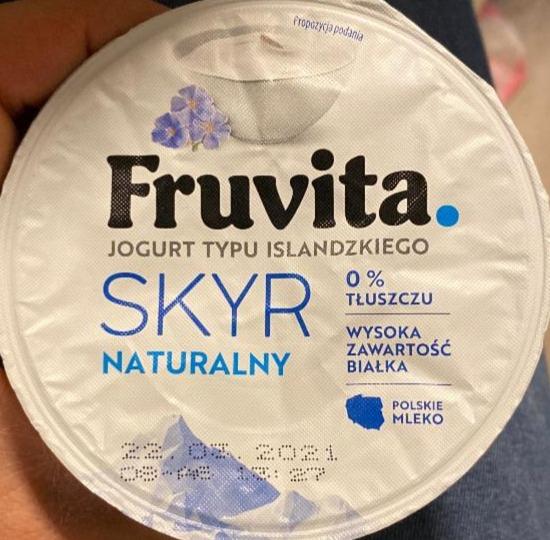 Фото - Skyr naturalny jogurt typu islandzkiego 0% tłuszczu FruVita