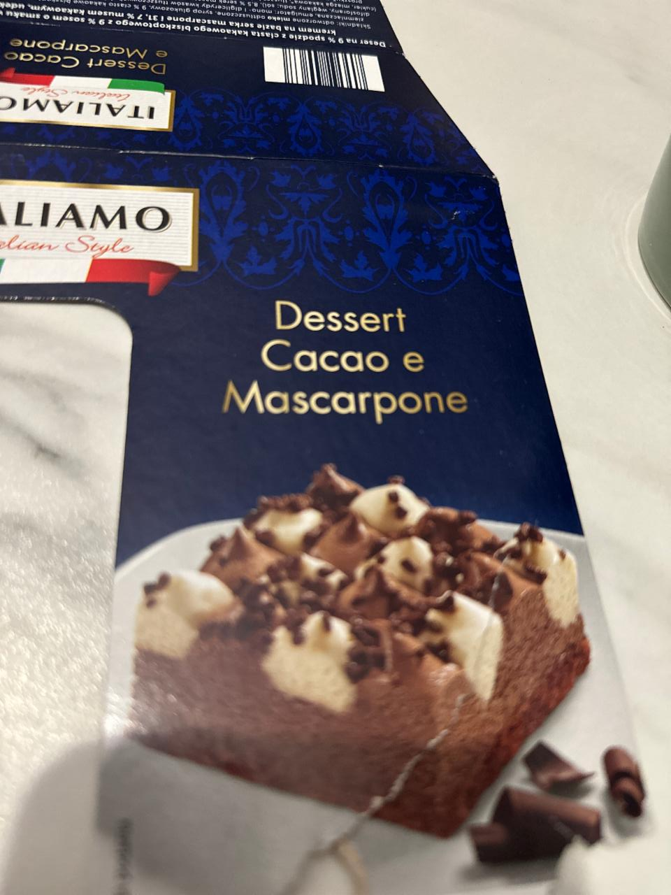 Фото - Desert cacao e mascarpone Italiamo