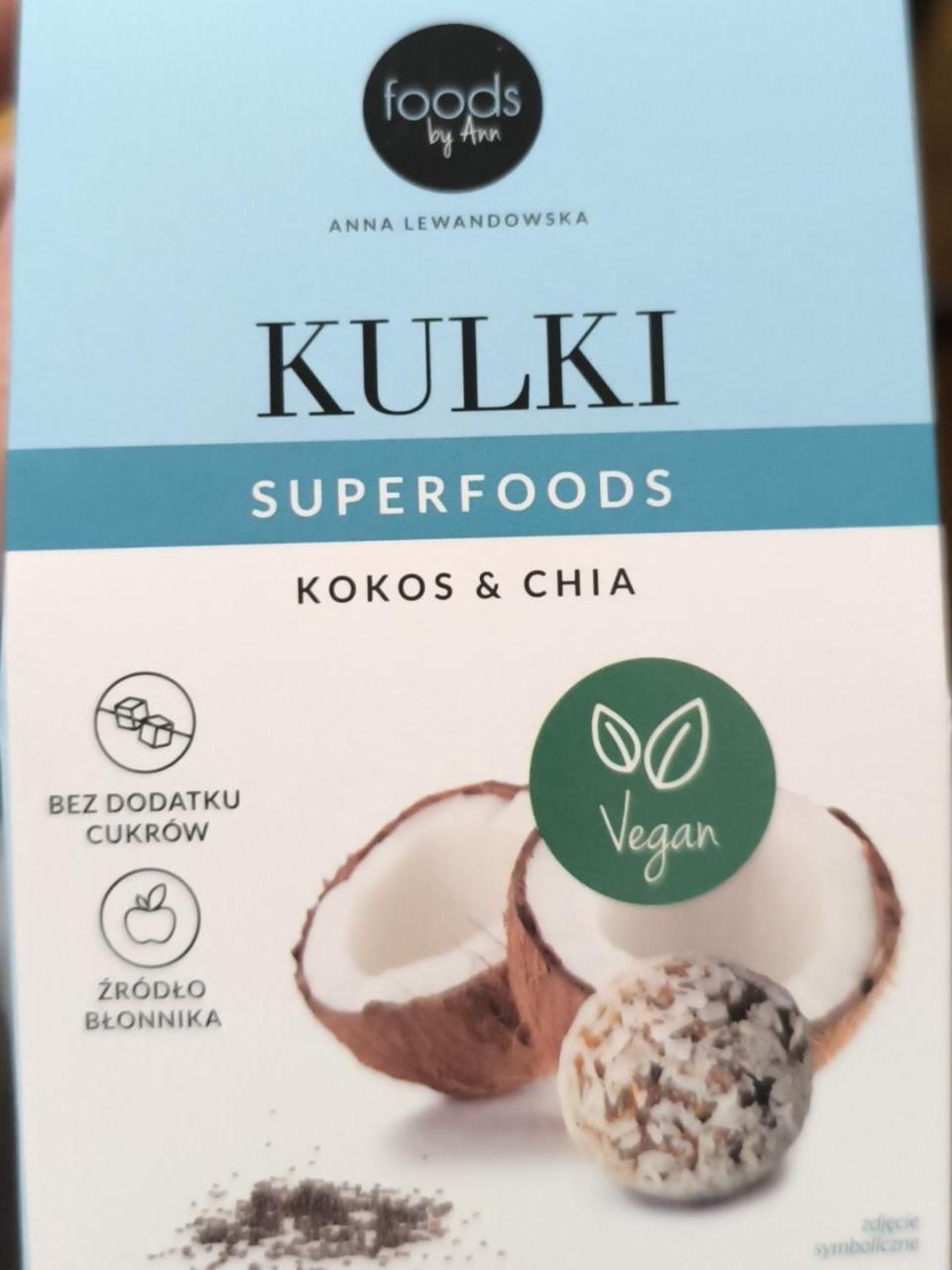 Фото - Kulki Superfoods Kokos & Chia Foods by Ann