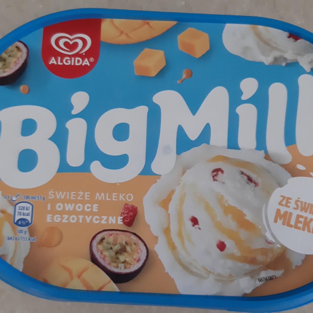 Фото - Big milk świeże mleko i owoce egzotyczne Algida