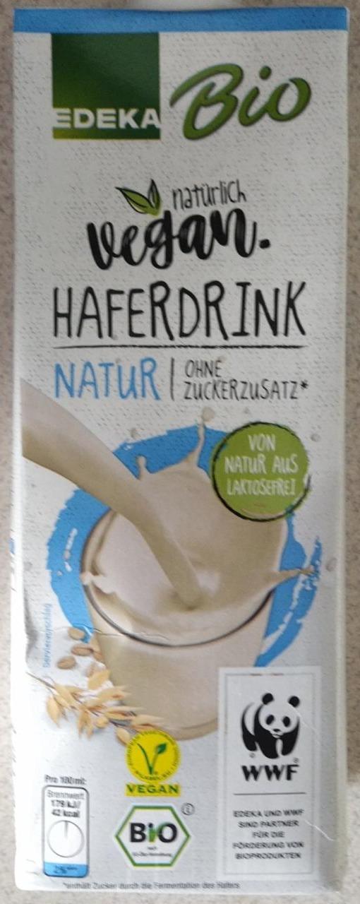 Фото - Овсяное молоко Vegan Haferdrink Natur Edeka Bio