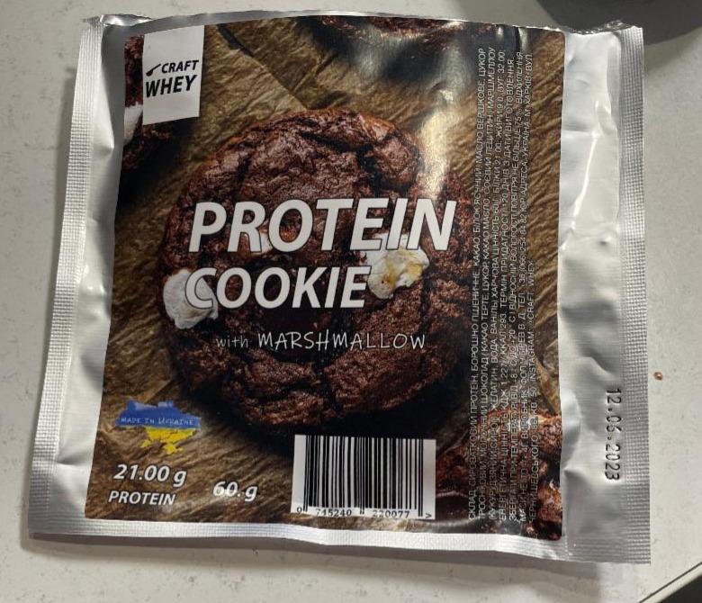 Фото - Печенье белковое с зефиром Protein cookie Craft whey