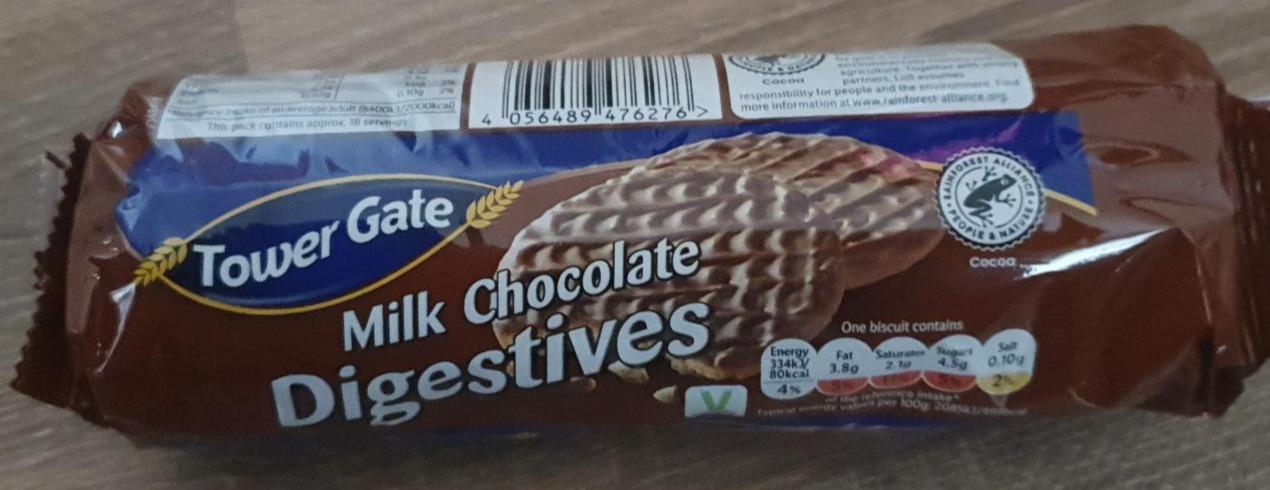 Фото - Печенье в молочном шоколаде Milk Chocolate Digestives Tower Gate