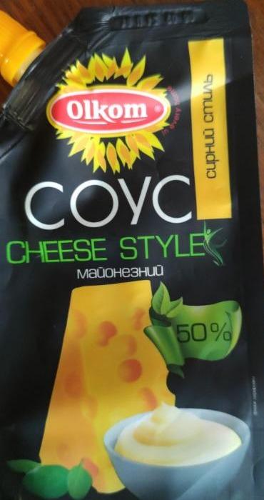 Фото - Майонезный соус 50% Сырный Cheese Style Olkom