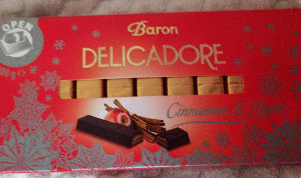 Фото - шоколвд со вкусом яблоко-корица Baron Delicadore