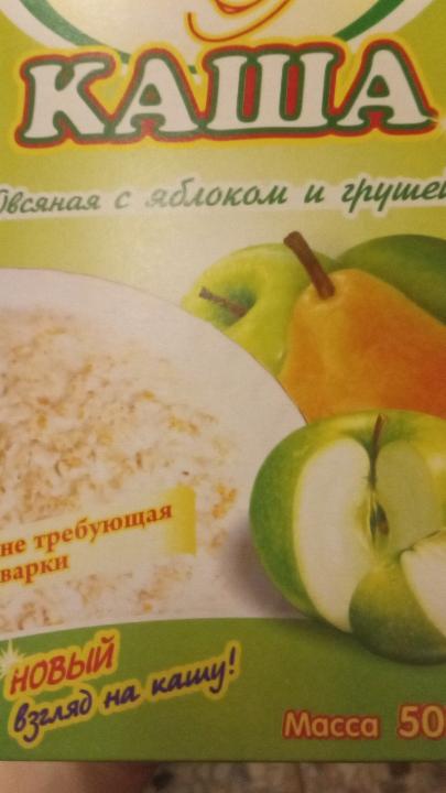 Фото - каша овсяная с яблоками и грушей Гомельхлебопродукт