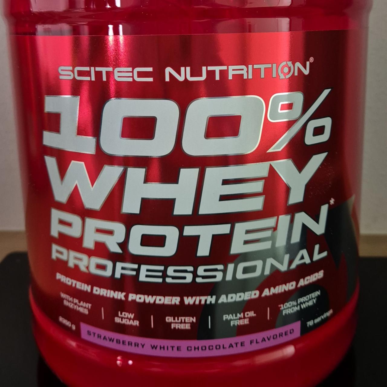 Фото - Протеин со вкусом клубника-белый шоколад Whey Protein Professional Scitec Nutrition