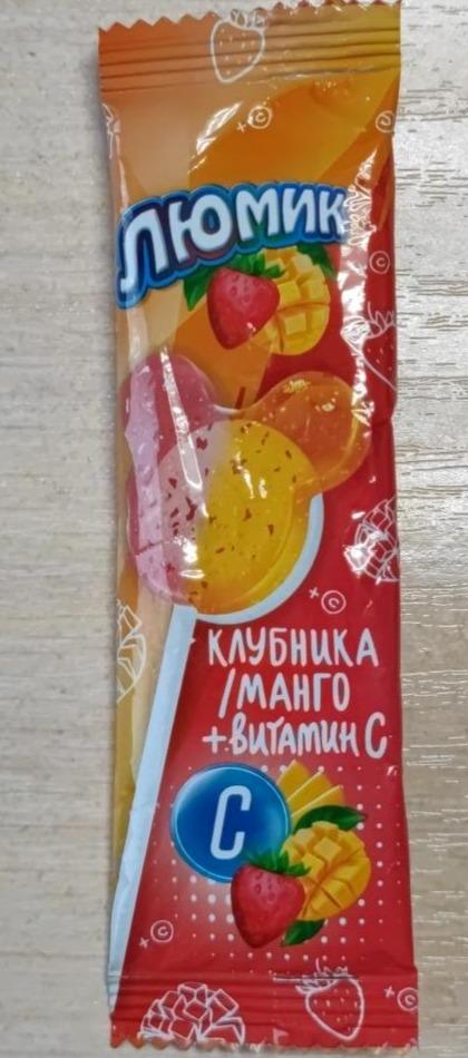 Фото - Карамель на палочке люмик со вкусами клубники и манго Люмик