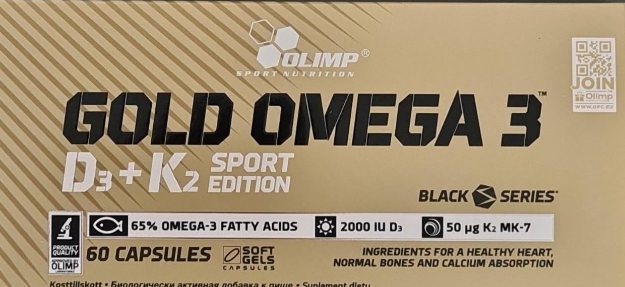 Фото - Gold Omega 3 D3 + K2 Sport Edition Olimp sport nutrition