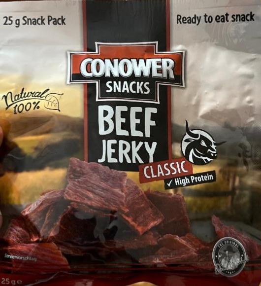 Фото - Мясо сыровяленое Beef Jerky Conower Snacks