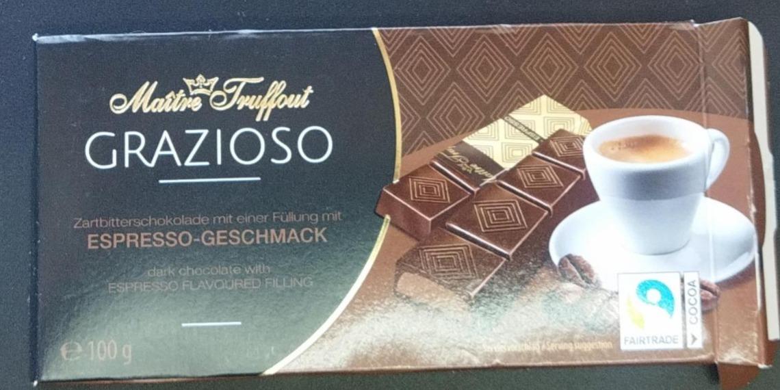 Фото - Темный шоколад Grazioso с начинкой эспрессо Maître Truffout