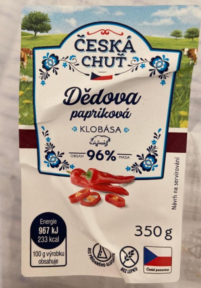 Фото - Колбаса dědova papriková Česká chuť