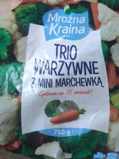 Фото - Овощное трио с брокколи мини моркови и цветной капусты Mrożna Kraina