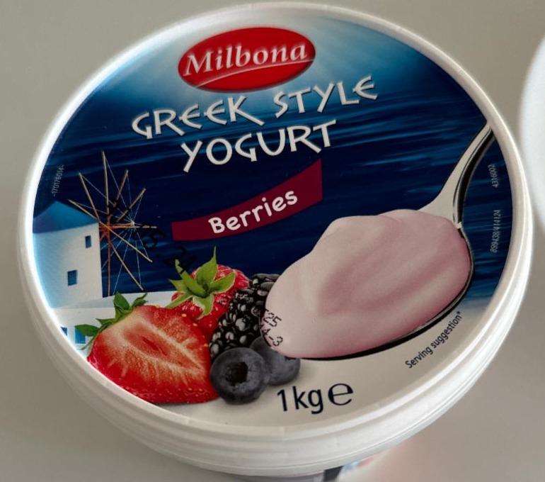 Фото - йогурт Greek style berries Milbona