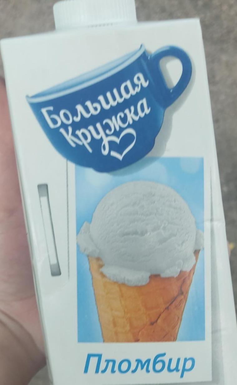 Фото - молочный коктейль с мороженым пломбир Большая кружка