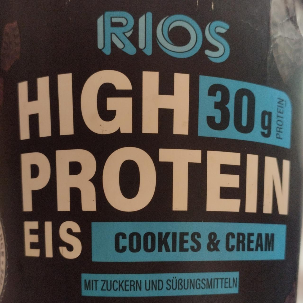 Фото - Rios High Protein Eis cookies&cream 30g