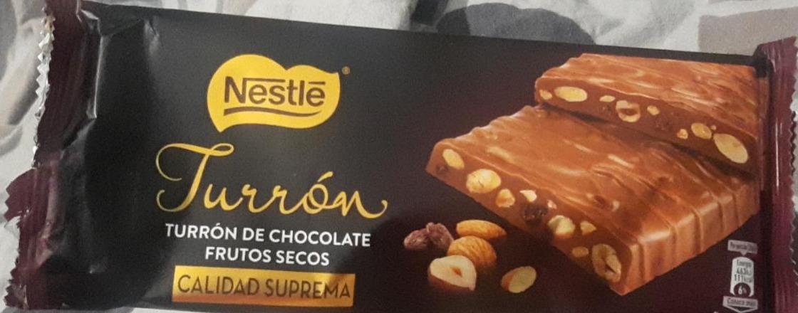 Фото - Шоколад Turron frutos secos Nestlé