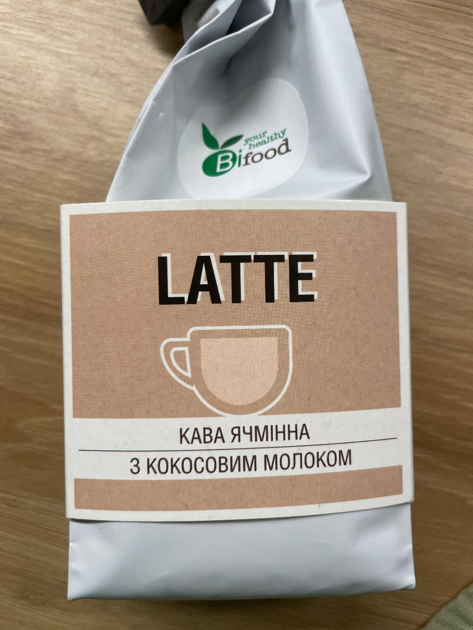 Фото - Кофе ячменный с кокосовым молоком Latte Biofood