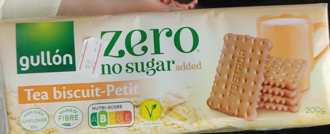 Фото - Печенье без сахара Tea Biscuits Petit Zero No Sugar Added Gullon