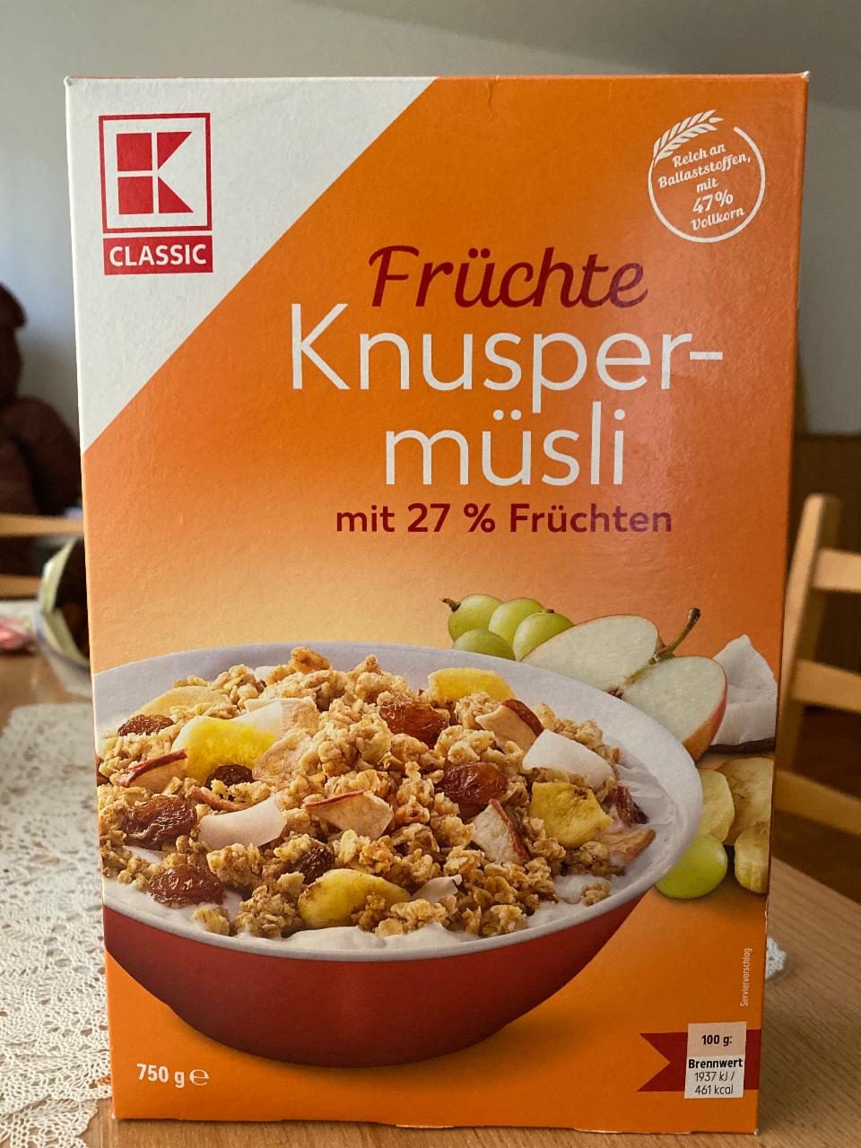 Фото - Früchte Knusper-müsli mit 27% Früchten K-Classic