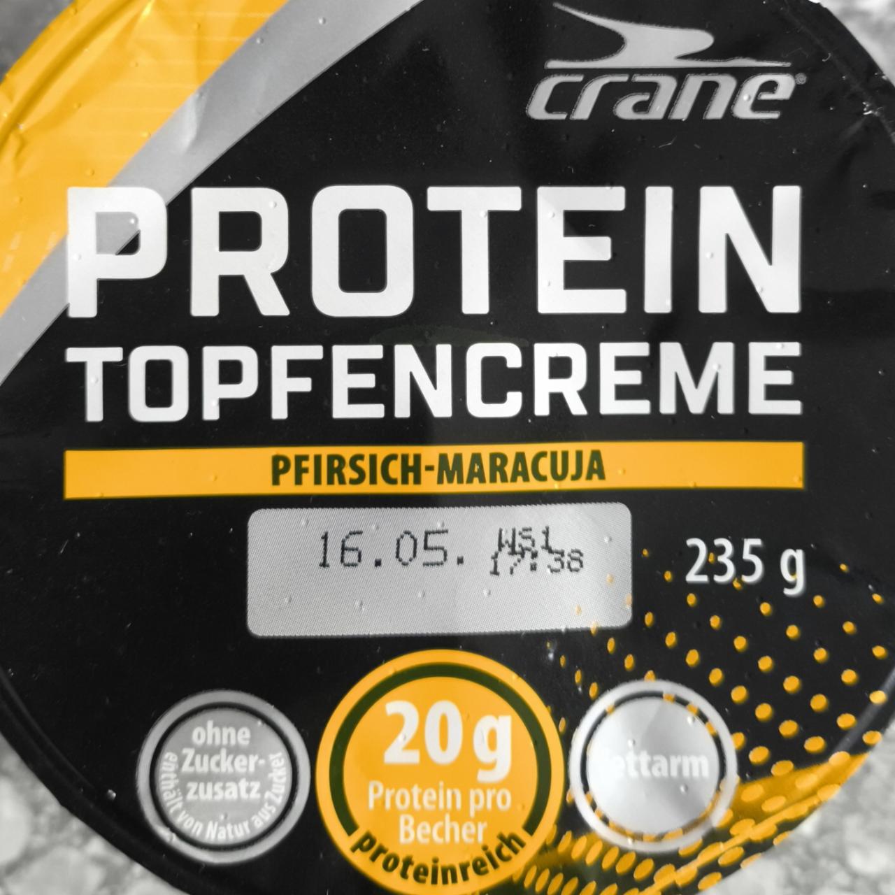 Фото - Protein Topfencreme Pfirsich-Maracuja Crane