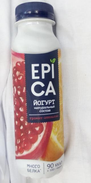 Фото - Питьевое йогурт Epica гранат-апельсин