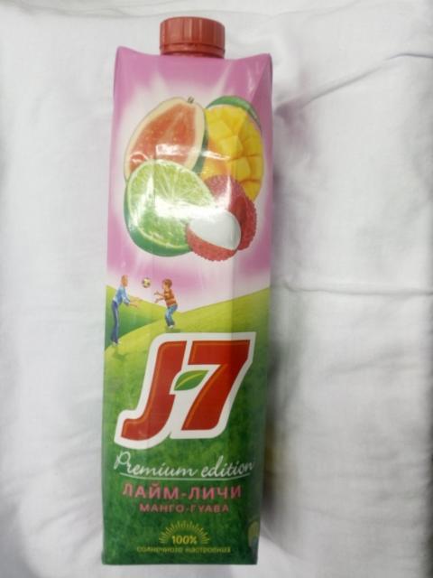 Фото - Напиток J7 Лайм Личи, манго - гуава