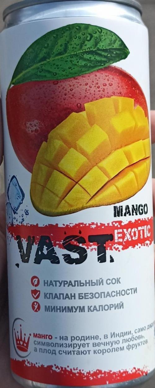 Фото - Сок exotic mango Vast