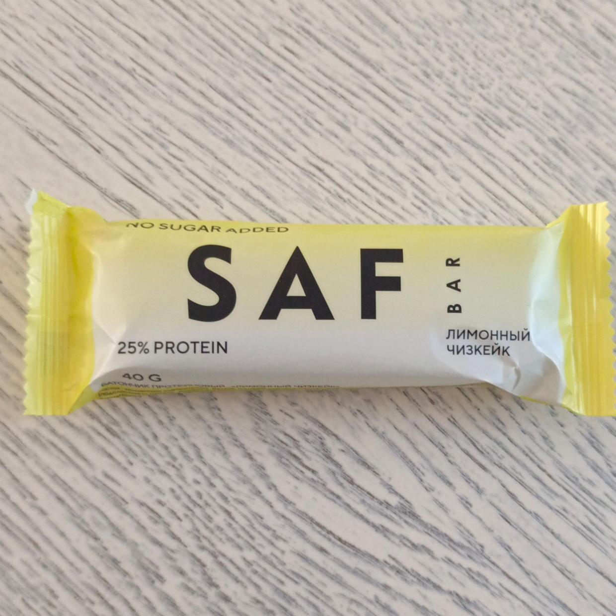Фото - протеиновый батончик 'лимонный чизкейк' SAF bar