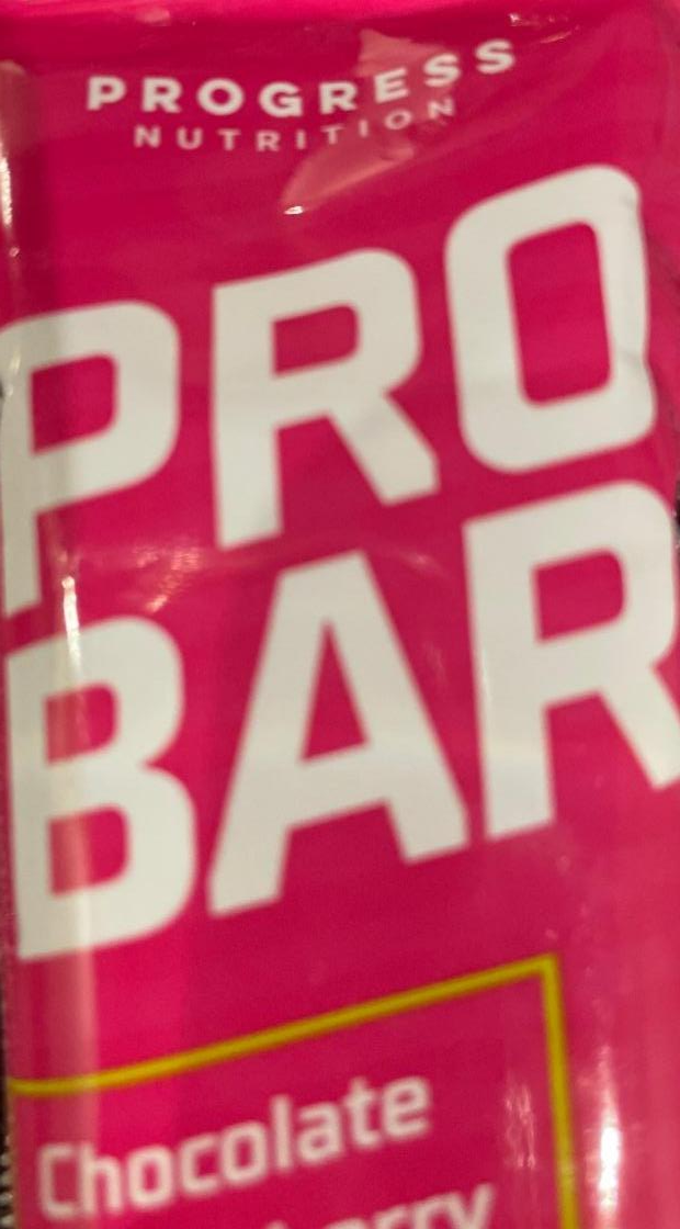 Фото - Протеиновый батончик Pro Bar со вкусом шоколада и клубники с подсластителем Progress Nutrition