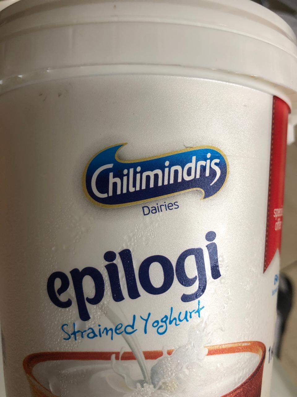 Фото - Йогурт белый Epilogi Strained Yoghurt Chilimindris