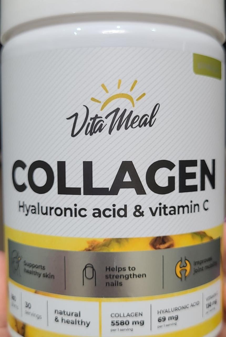 Фото - Коллаген порошок с Витамином С гиалуроновая кислота ананас collagen VitaMeal