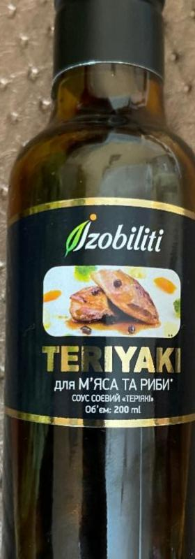 Фото - Соус соевый терияки для мяса и рыбы Izobilliti
