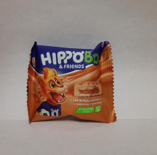 Фото - Пирожное бисквитное с начинкой из вареной сгущенки 'Hippobo & Friends'