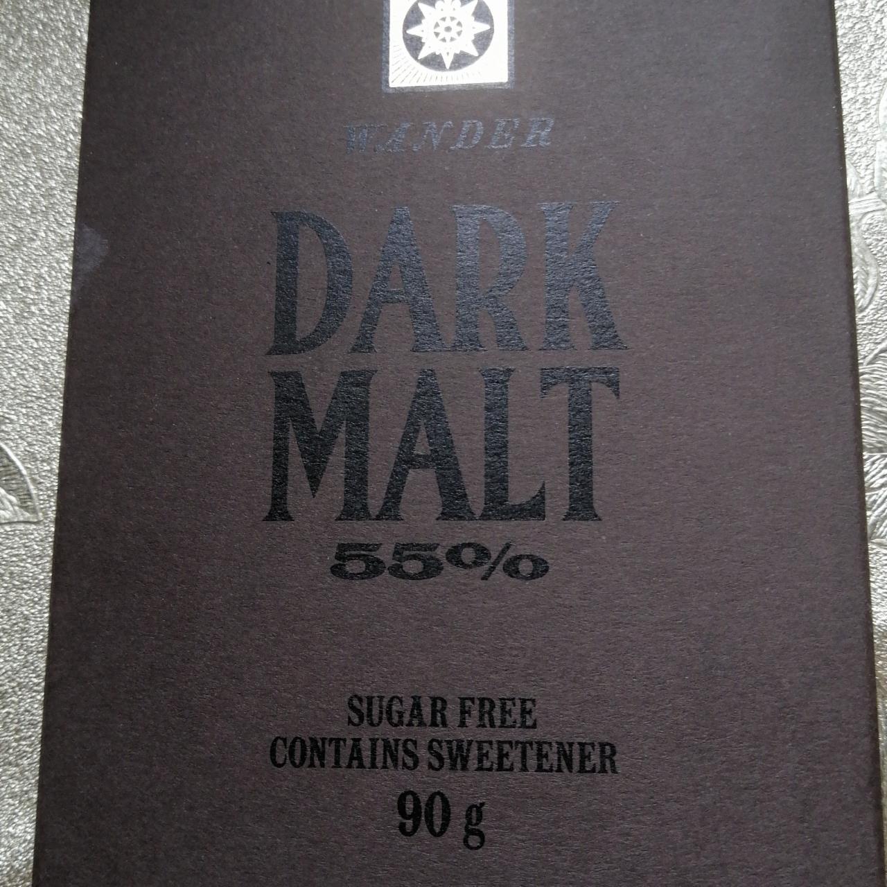 Фото - Шоколад чорний 66% Dark Malt Wander