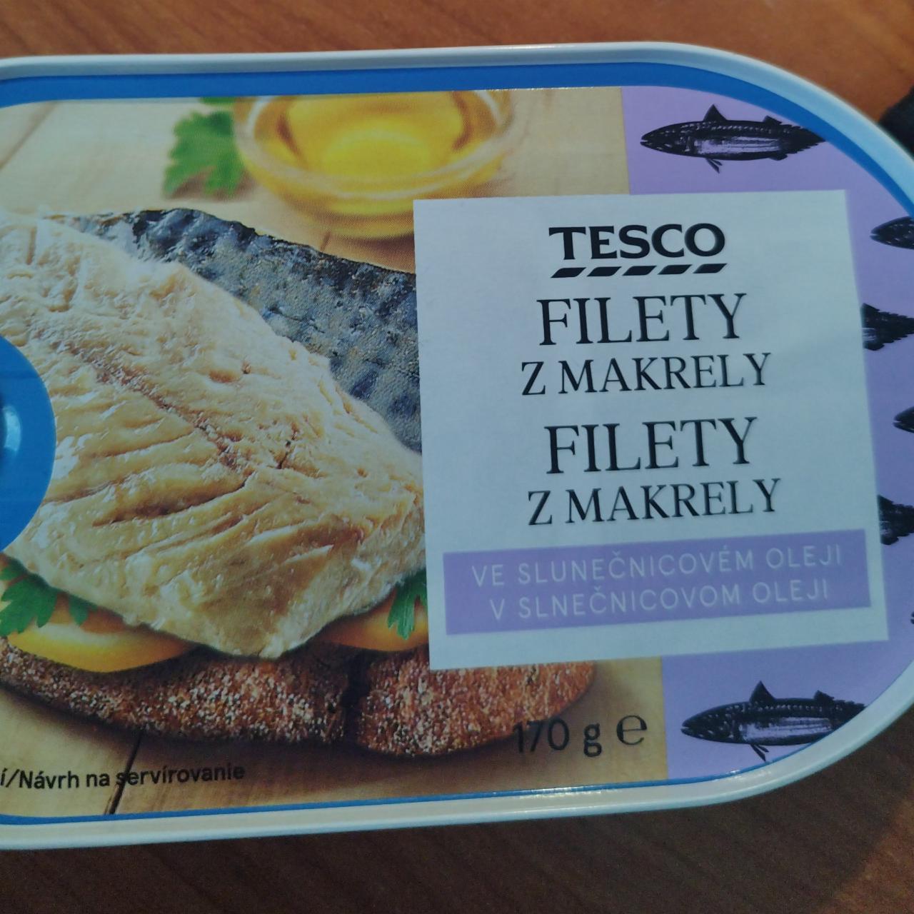 Фото - Filety z makrely ve slunečnicovém oleji Tesco