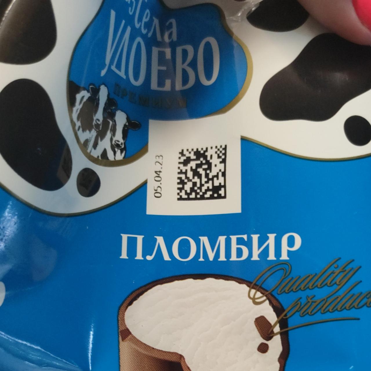 Фото - мороженое пломбир с ароматом ванили во взбитой сливочной шоколадной глазури Из села Удоево