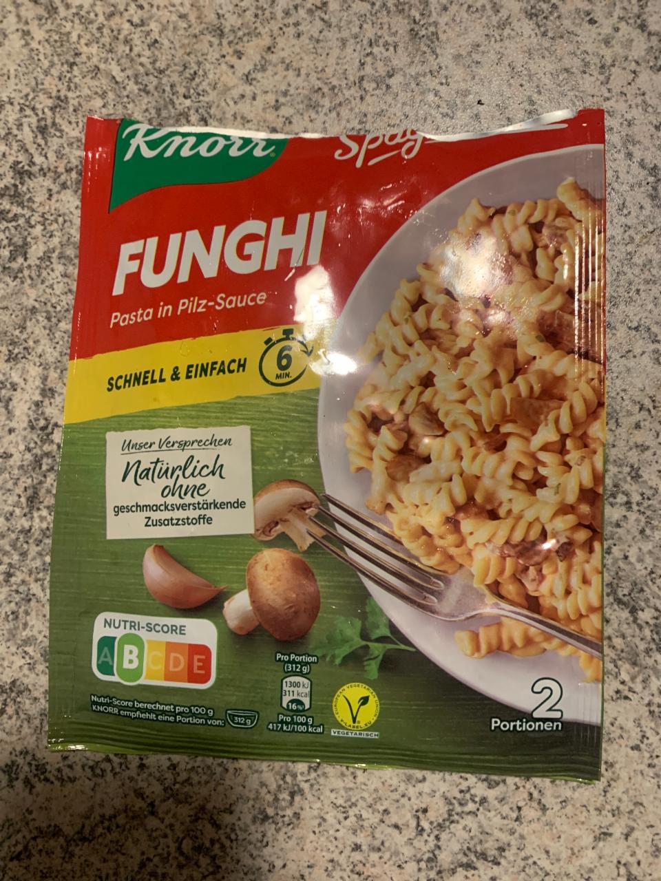Фото - Funghi Pasta in Pilz-Sauce Spaghetteria Knorr