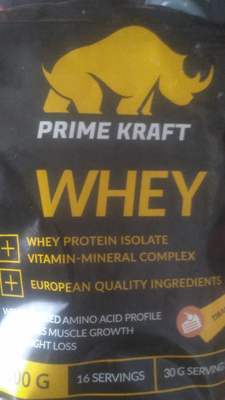 Фото - Протеин вкус тирамису Prime Kraft Whey