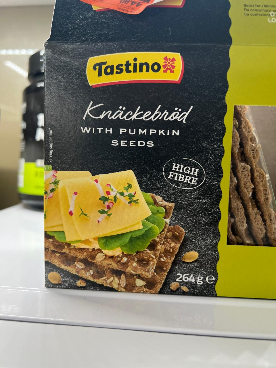 Фото - хлебцы ржаные с семенами тыквы Knäckebrot Tastino