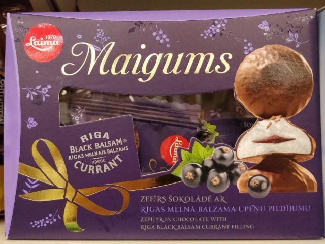 Фото - Maigums зефир в шоколаде с начинкой из Рижского Черного Бальзама Смородинового
