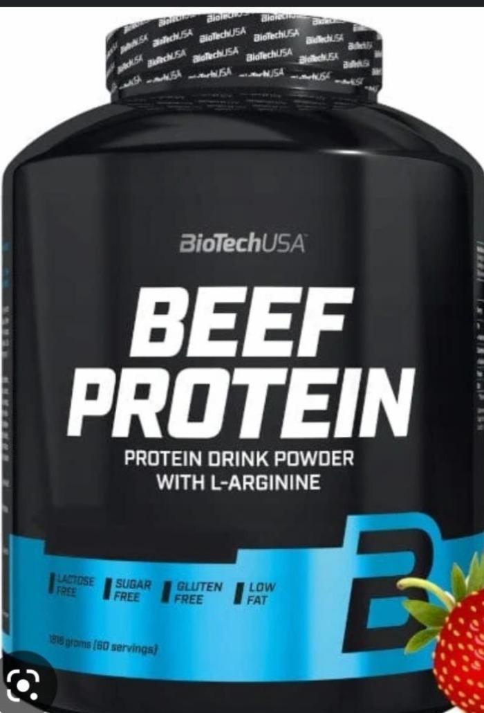Фото - Протеин со вкусом клубники Beef Protein BioTech