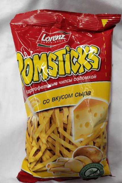 Фото - Картофельные чипсы Pomstick Lorenz со вкусом сыра