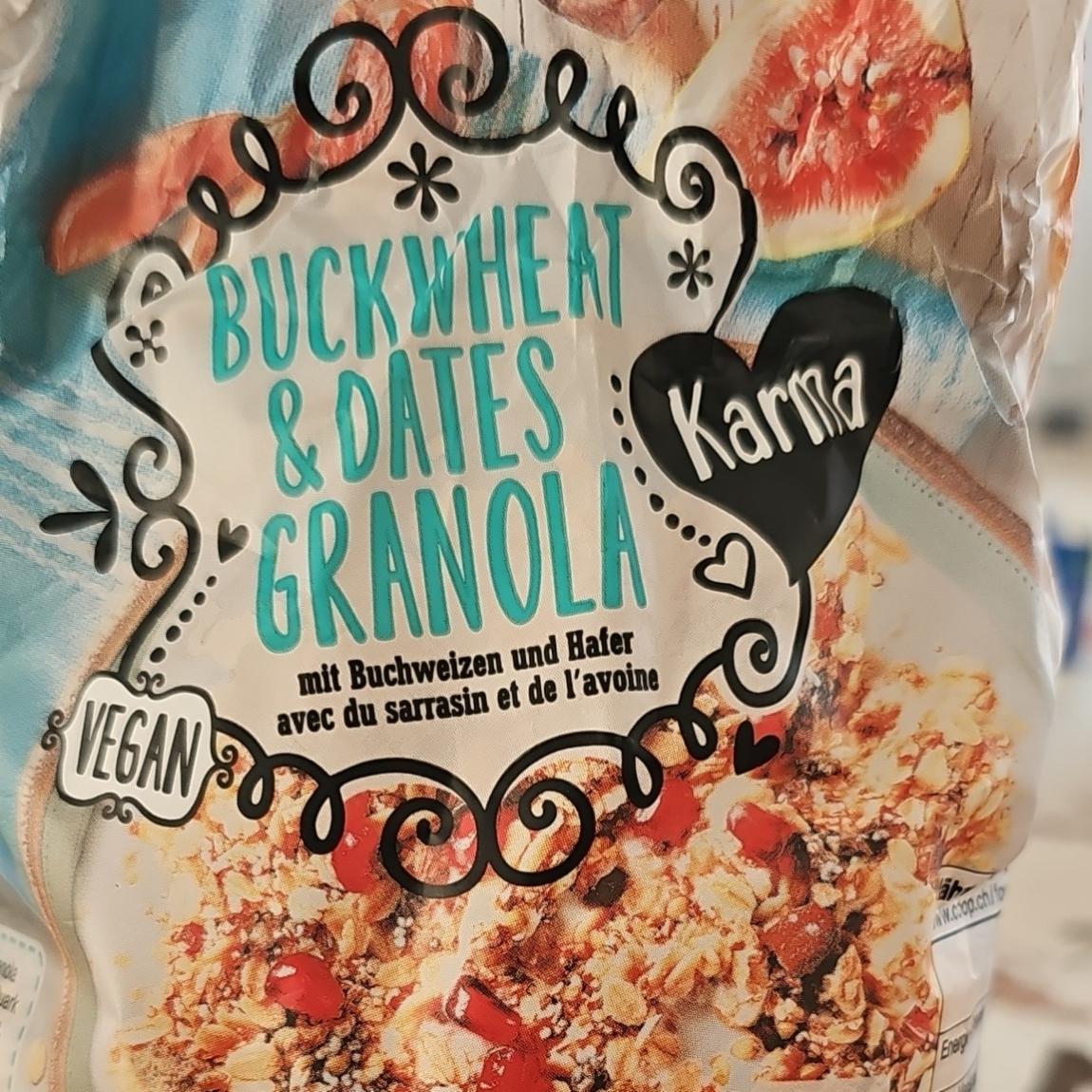 Фото - Buckwheat&Dates Granola Karma