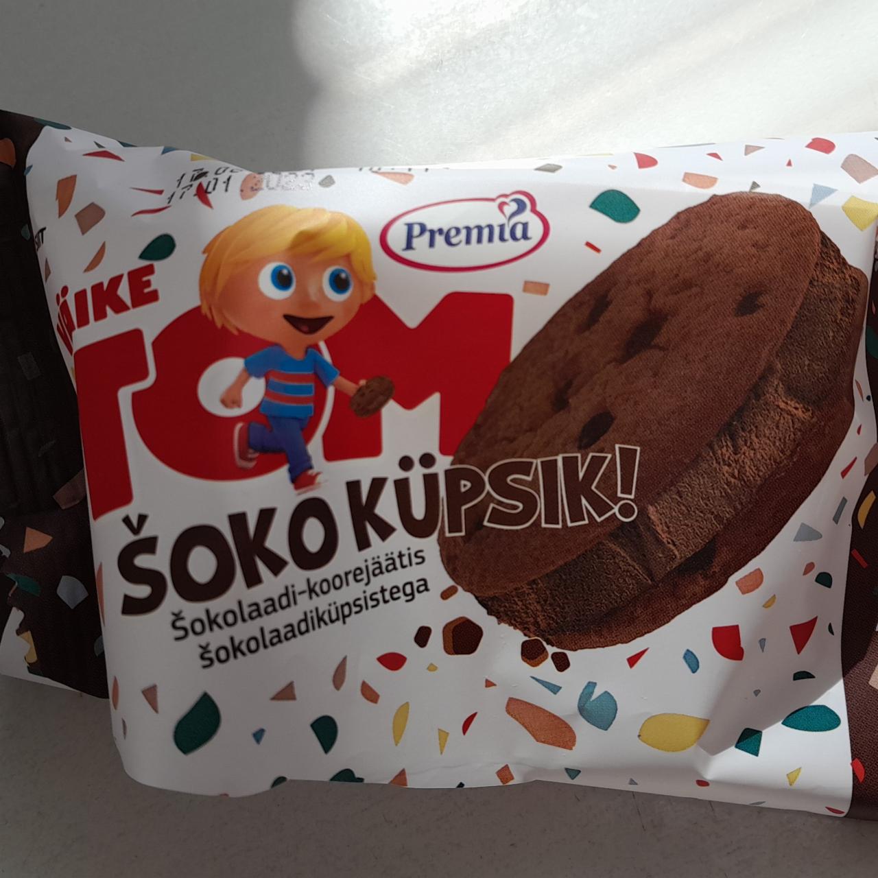 Фото - шоколадное мороженое с шоколадным печеньем Tom šoko küpsik Premia