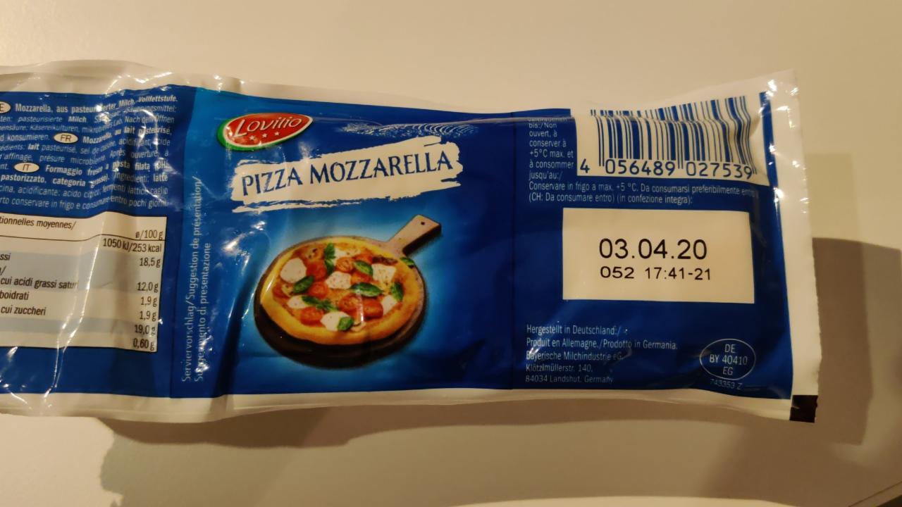 Фото - lovilio pizza mozzarella моцарелла